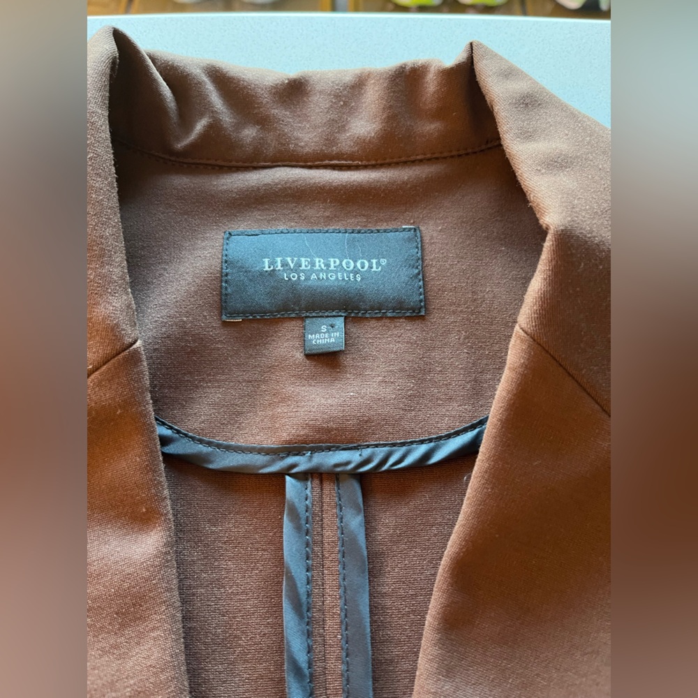 Liverpool Women's Chocolate Brown Blazer- Like New! - Picture 6 of 8